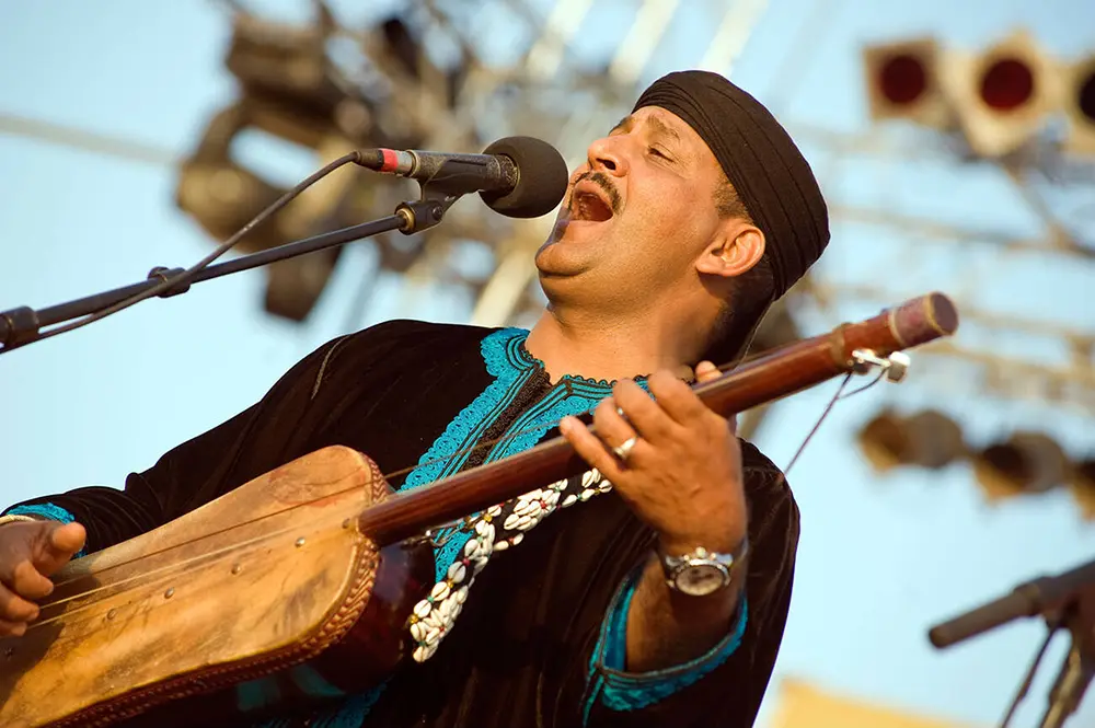 Hamid Playing Guembri