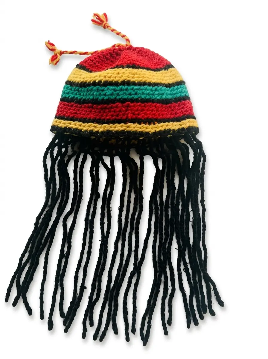 Moroccan gnawa hat dreadlocks crochet rasta style handmade