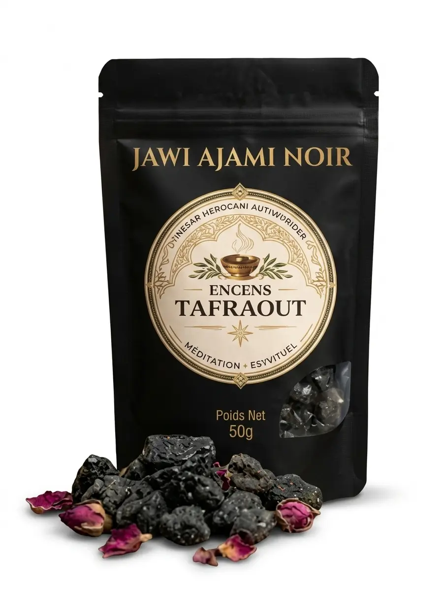 Jawi ajami black benzoin natural Moroccan incense resin meditation