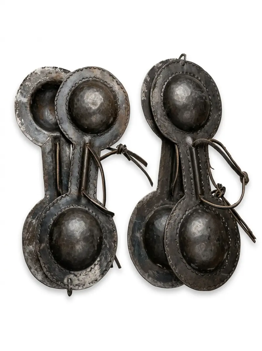 Authentic Moroccan gnawa iron qraqeb castanets handmade