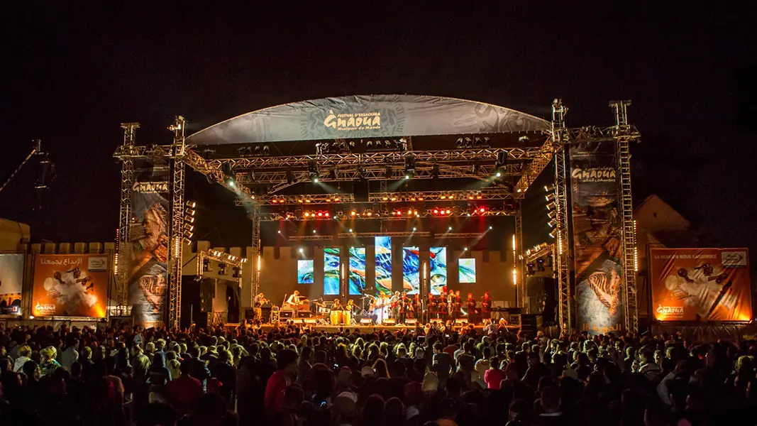Crowd at Gnawa Festival main stage