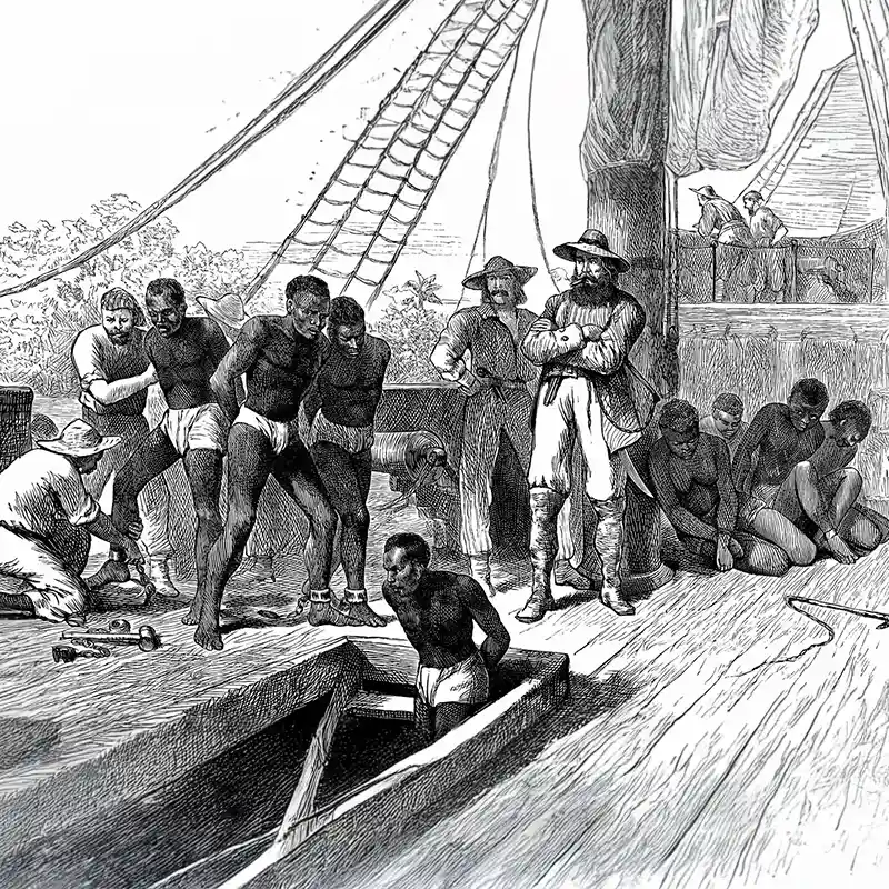 Historical slave market