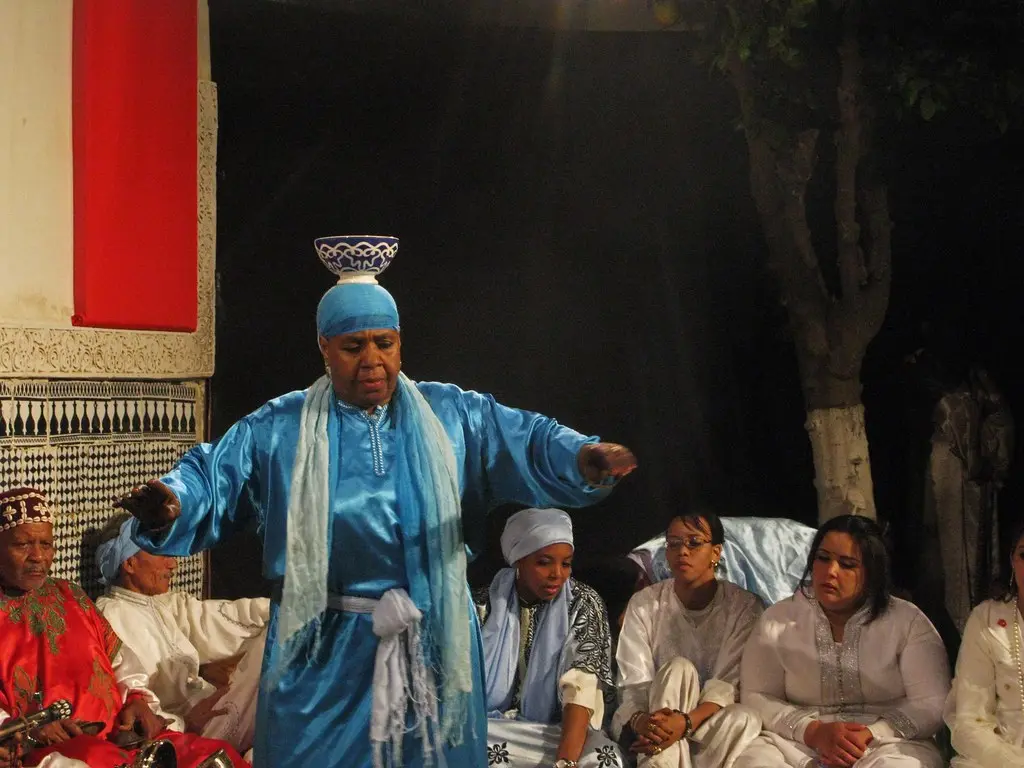Moqaddema guiding ceremony with incense