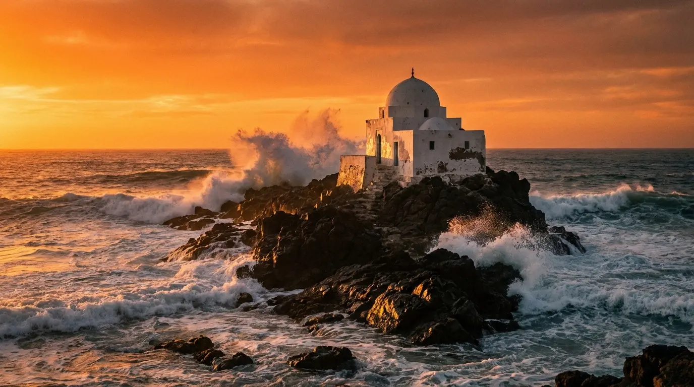 Sidi Abderrahmane shrine on the Atlantic coast, Casablanca