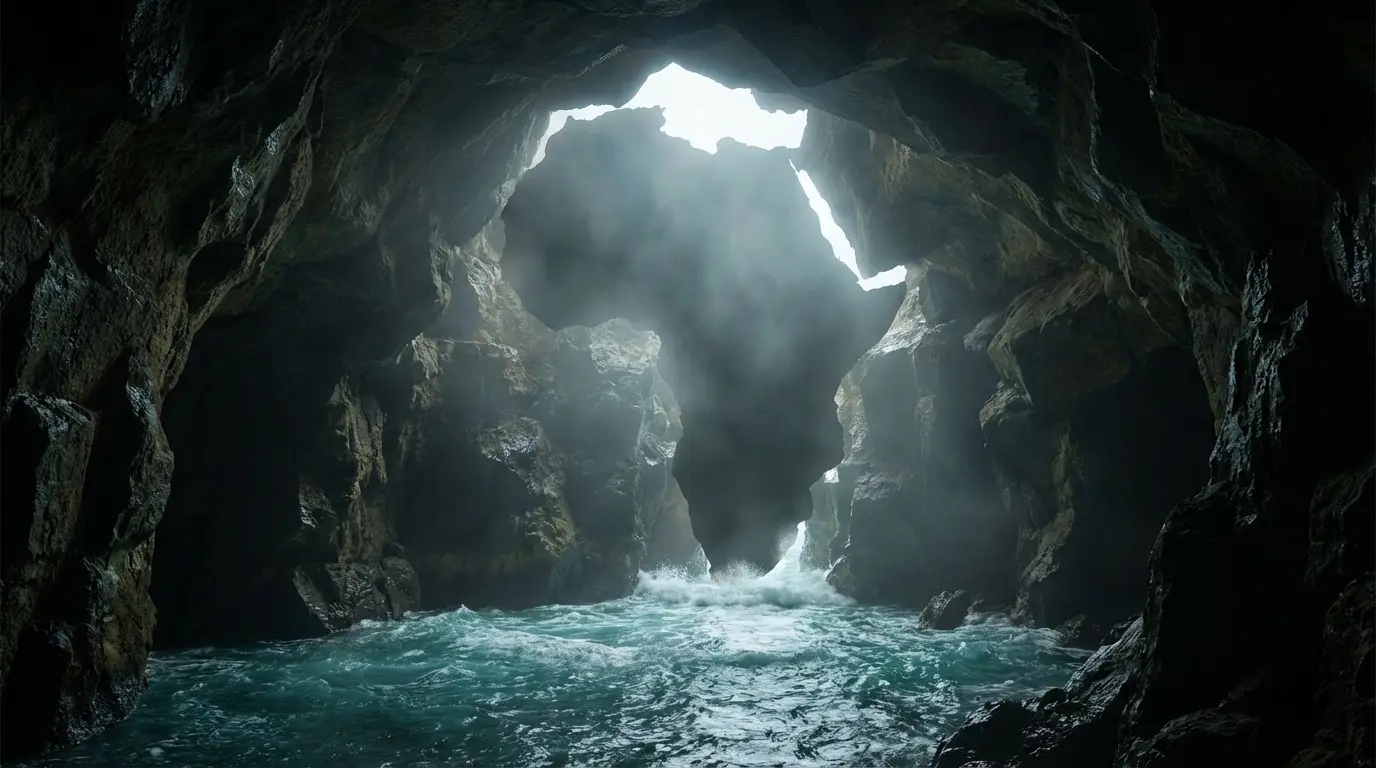 Hercules Caves on the Atlantic coast near Tangier